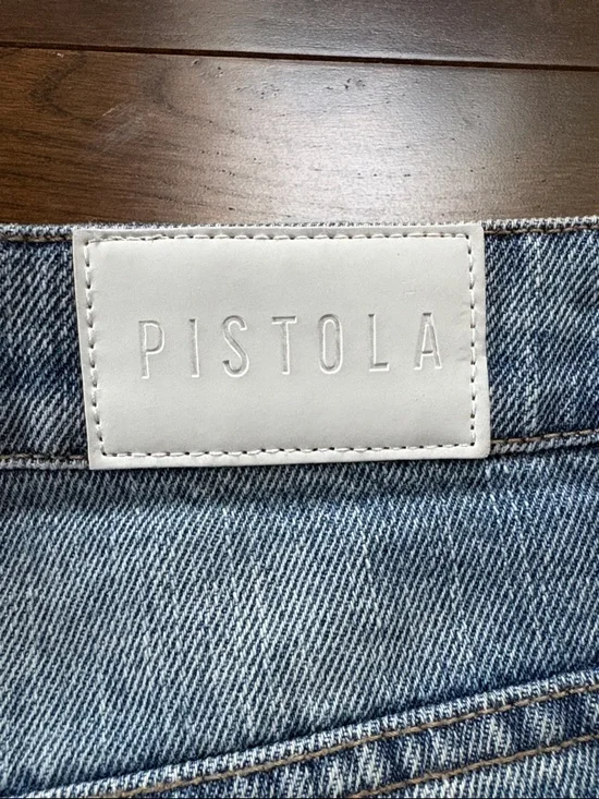 Pistola Denim Shorts Nova Size 29 High Rise Relaxed Distressed Cutoff Festival - Picture 9 of 14